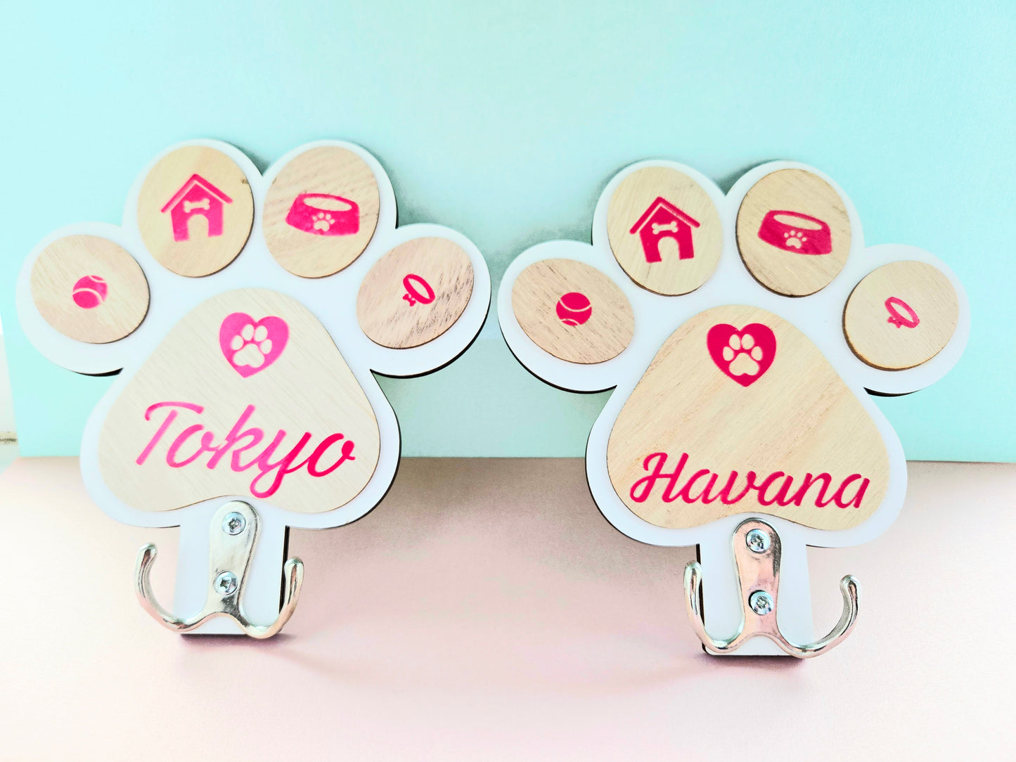Dog Leash Hooks-Personalised
