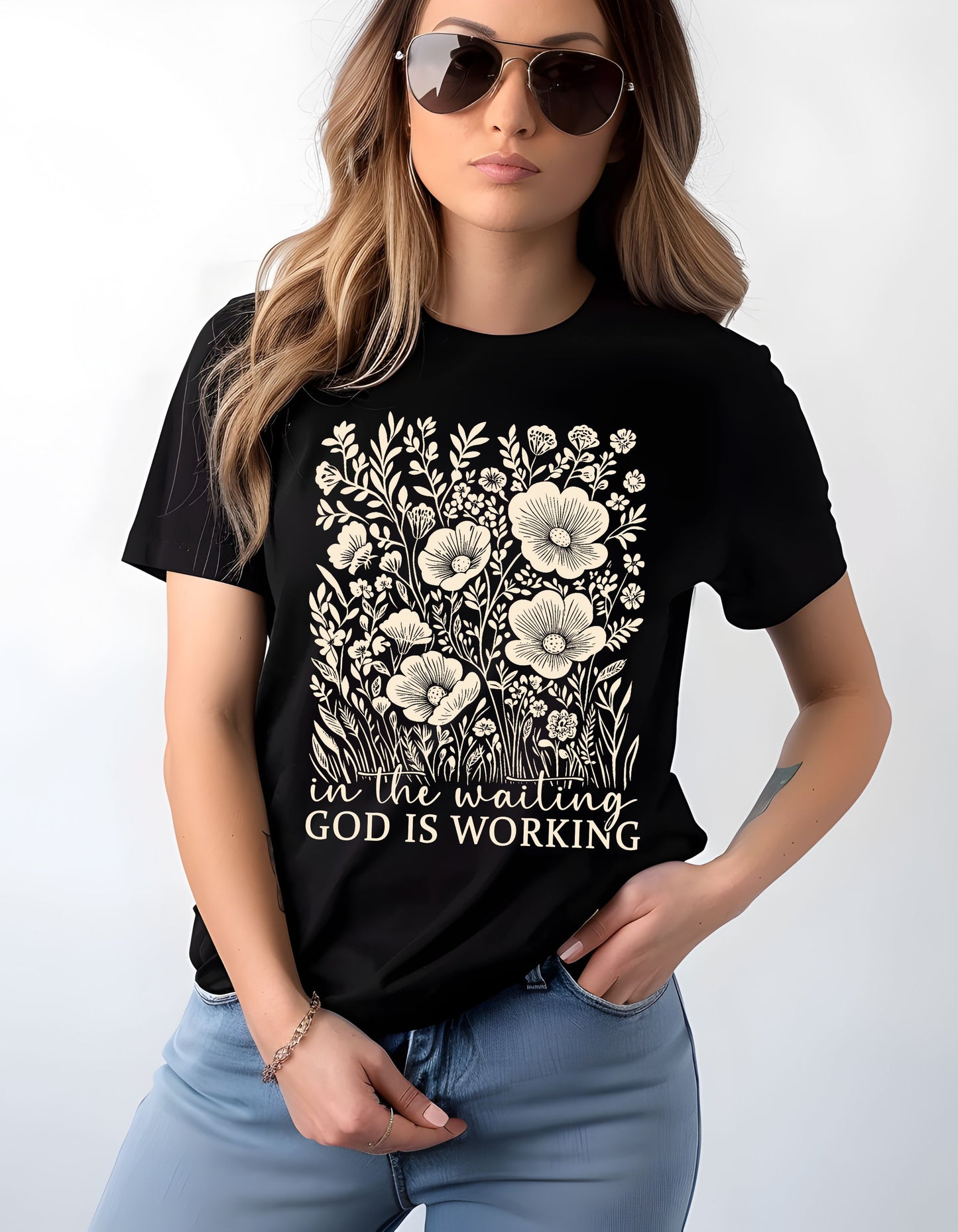 In the Waiting-God is Working T-Shirt