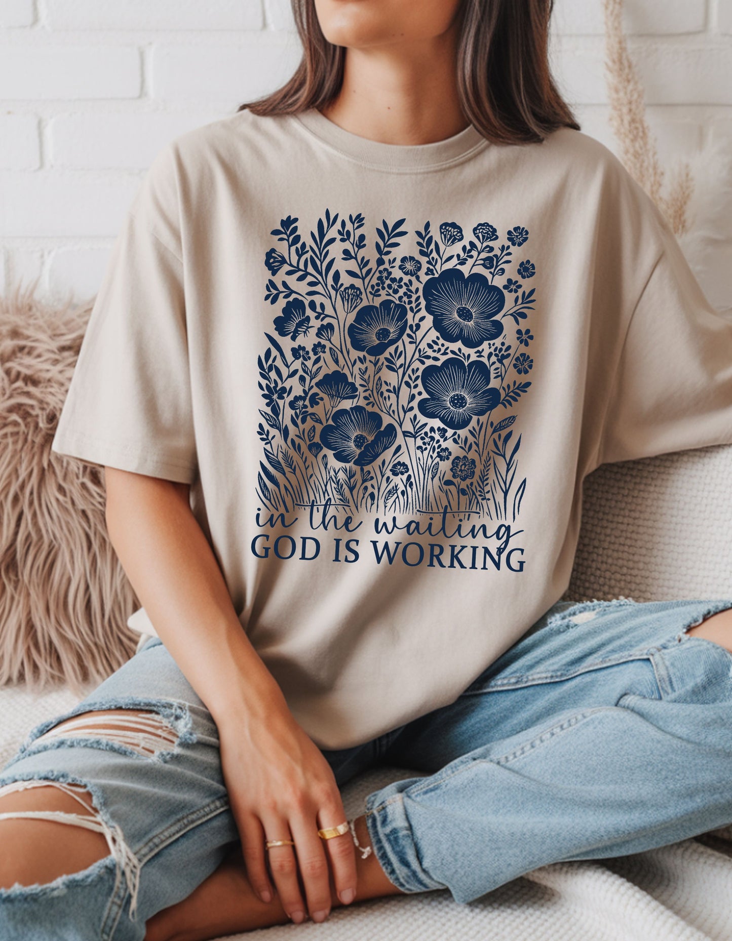 In the Waiting-God is Working T-Shirt