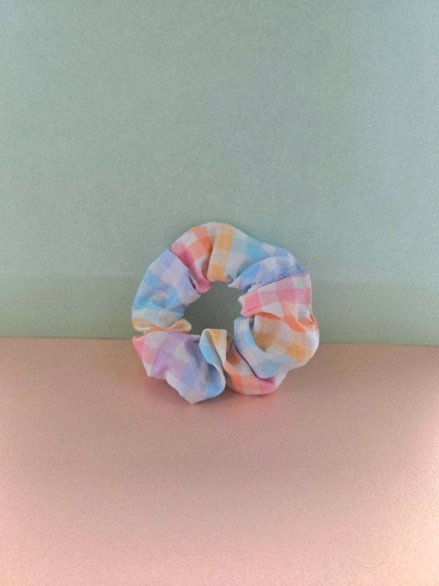 Gingham Pattern Scrunchie