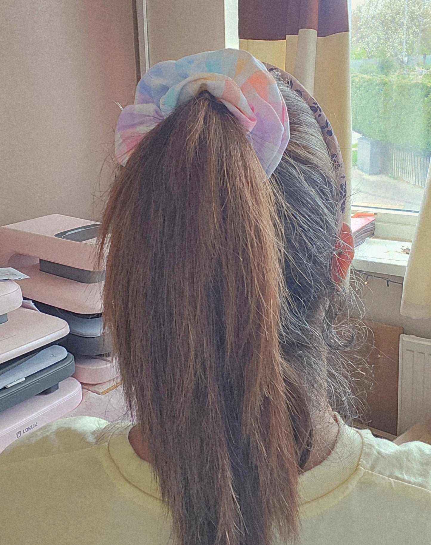 Gingham Pattern Scrunchie