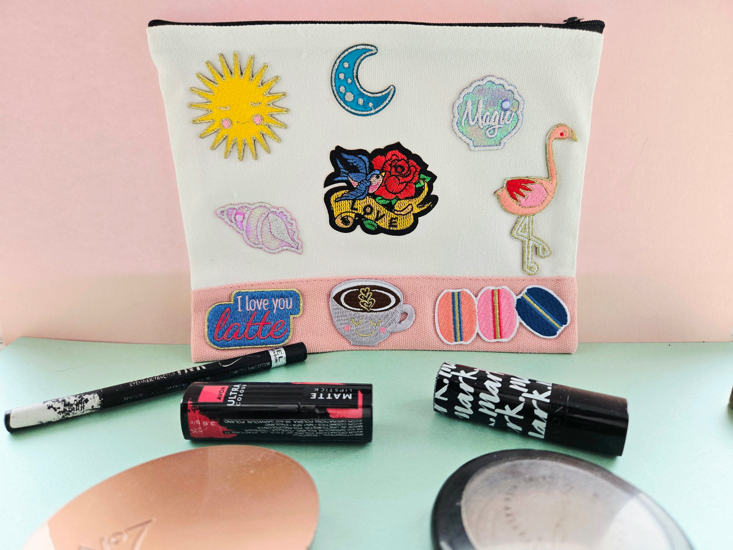 Embroidered Cosmetic/Mini Travel Pouch