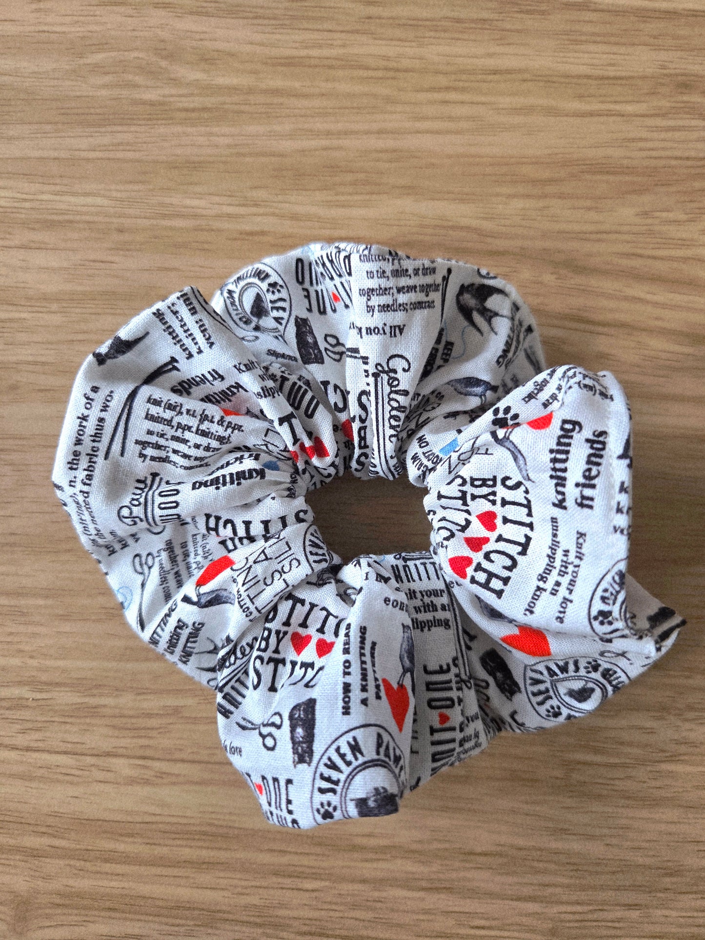 Newspaper Clipping Scrunchie