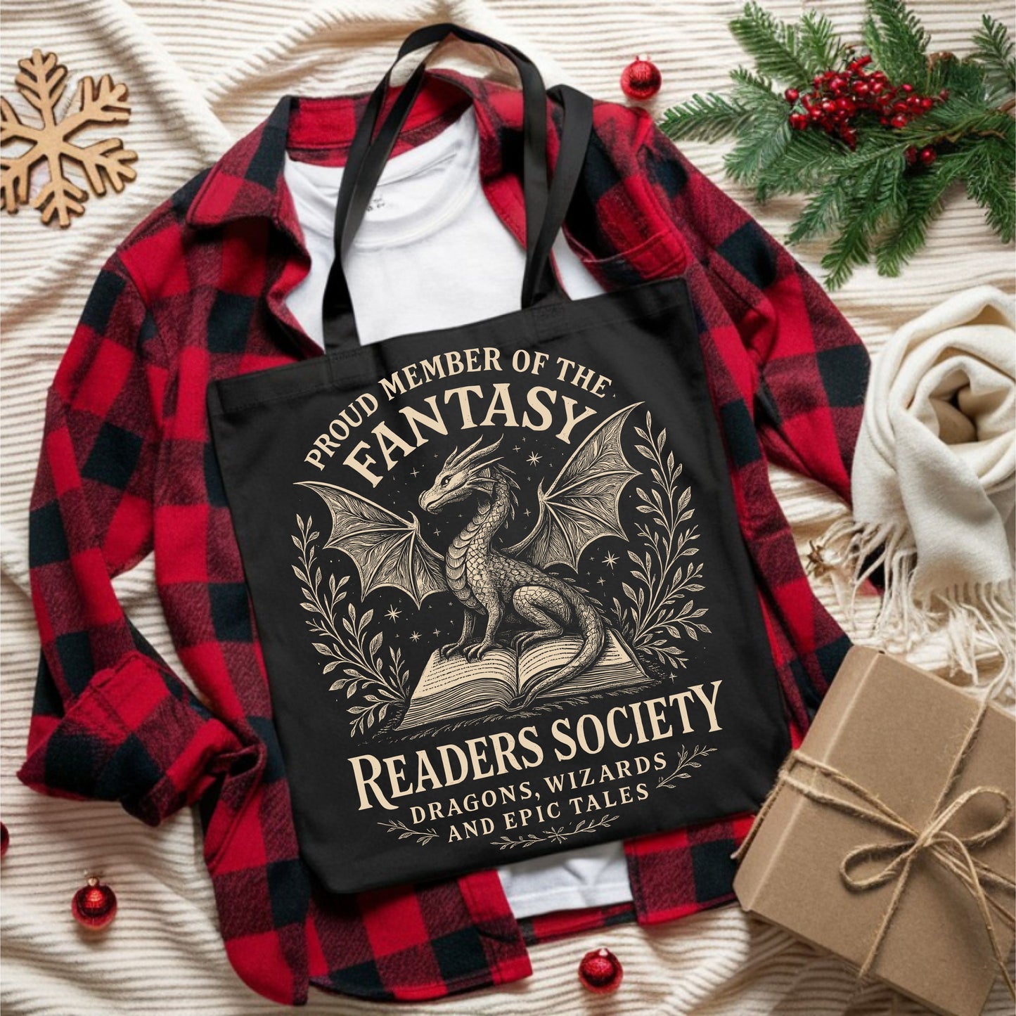 Fantasy Readers Club Cotton Tote Bag.