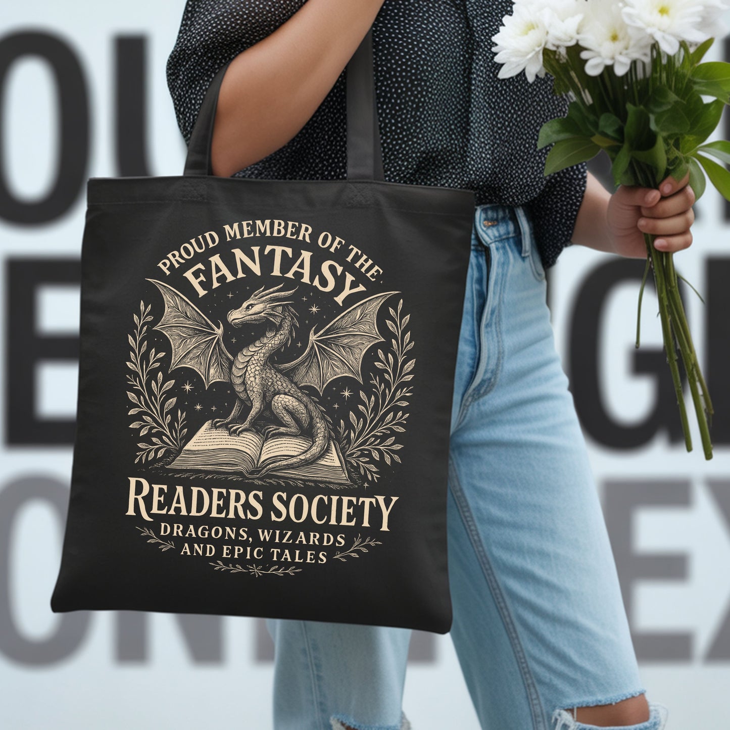 Fantasy Readers Club Cotton Tote Bag.