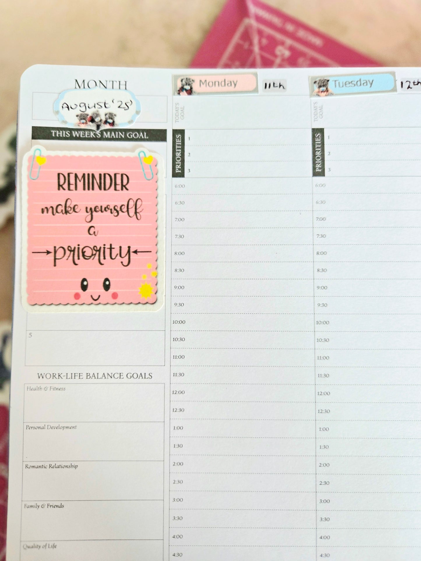 Make Yourself A Priority-Self Love (Single) Vinyl Sticker