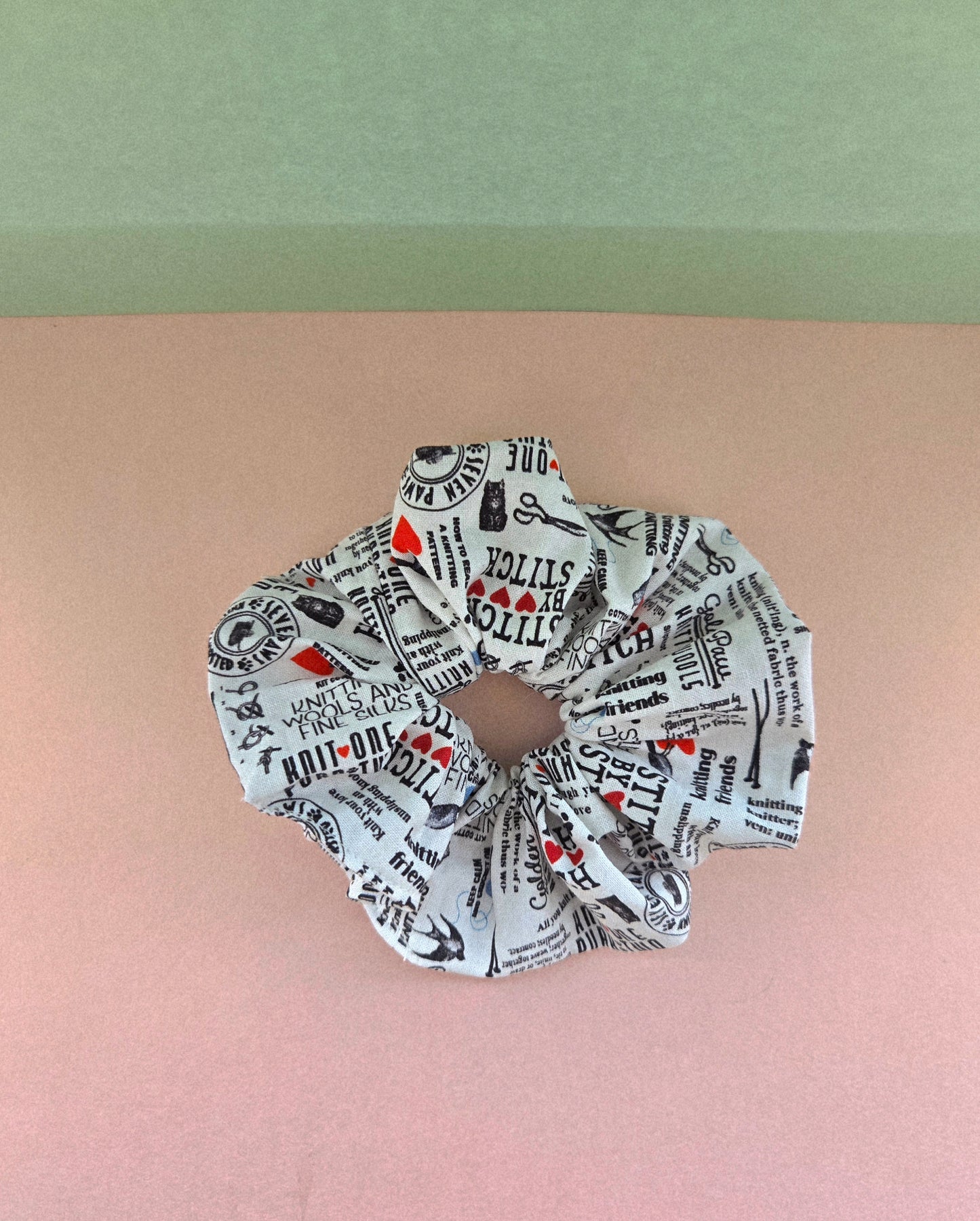 Newspaper Clipping Scrunchie