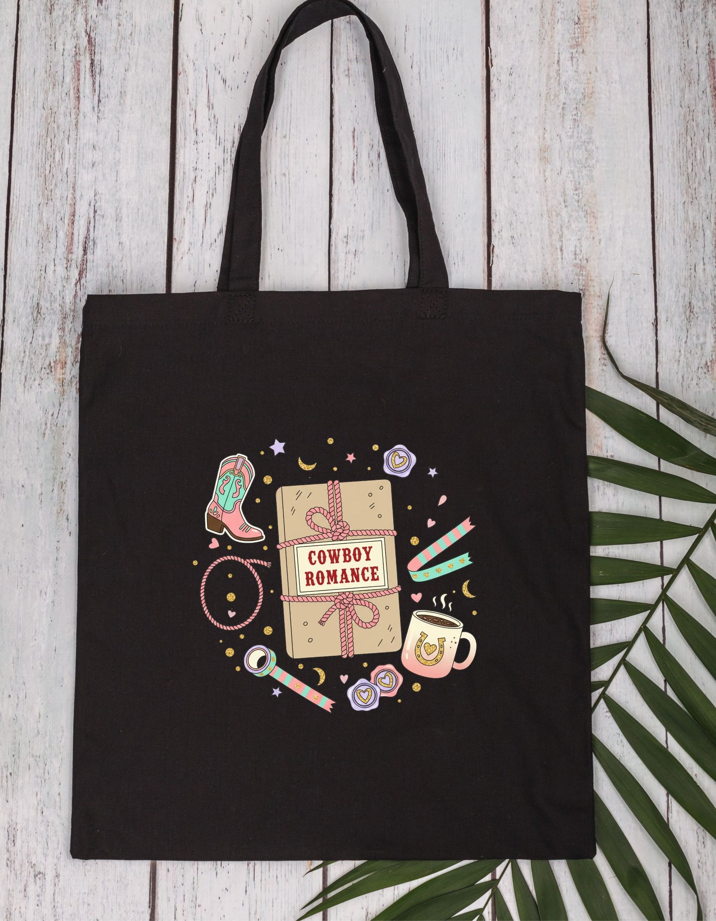 Western Cowboy Romance Book Lovers Tote Bag