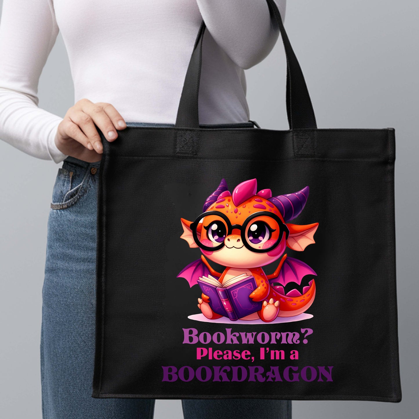 Bookdragon Cotton Tote Bag.