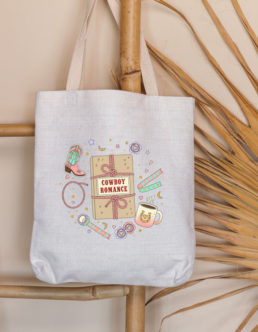 Western Cowboy Romance Book Lovers Tote Bag
