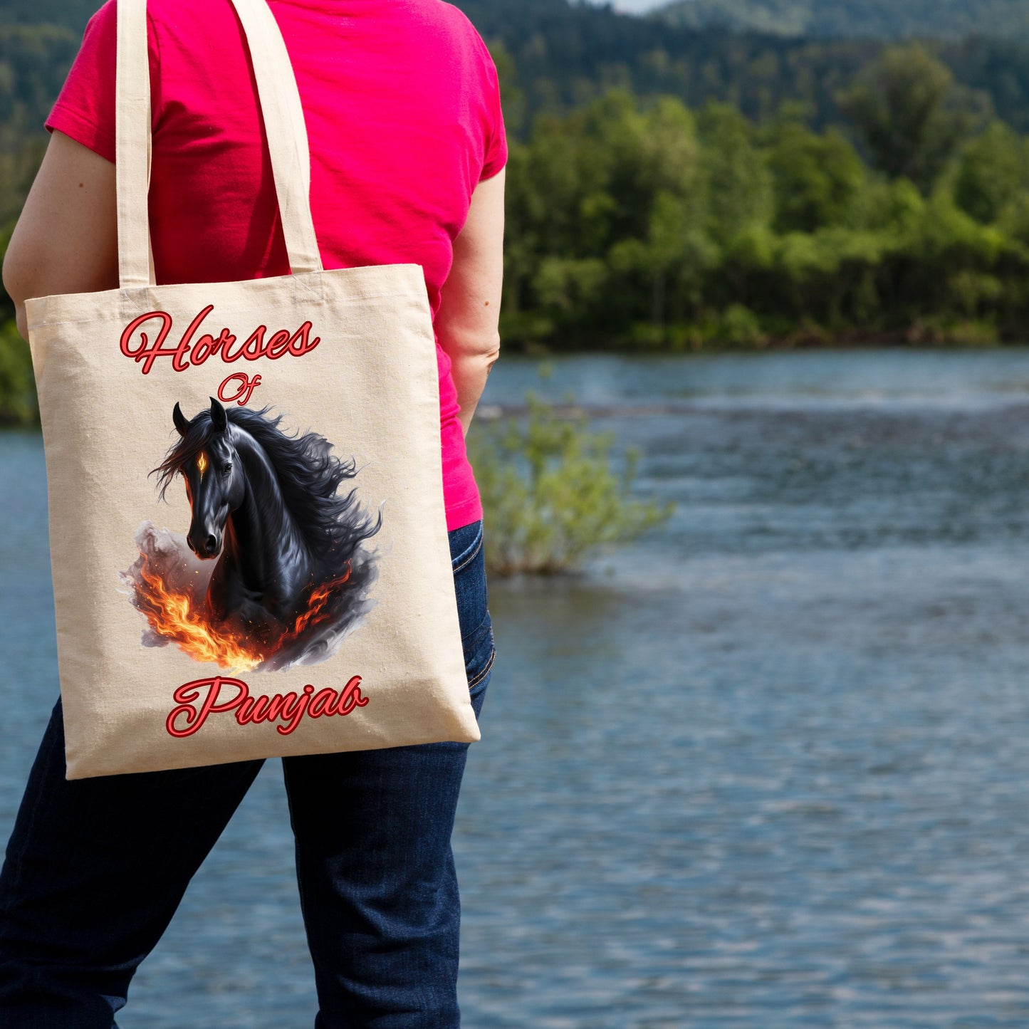 Horses Of Punjab Tote Bag