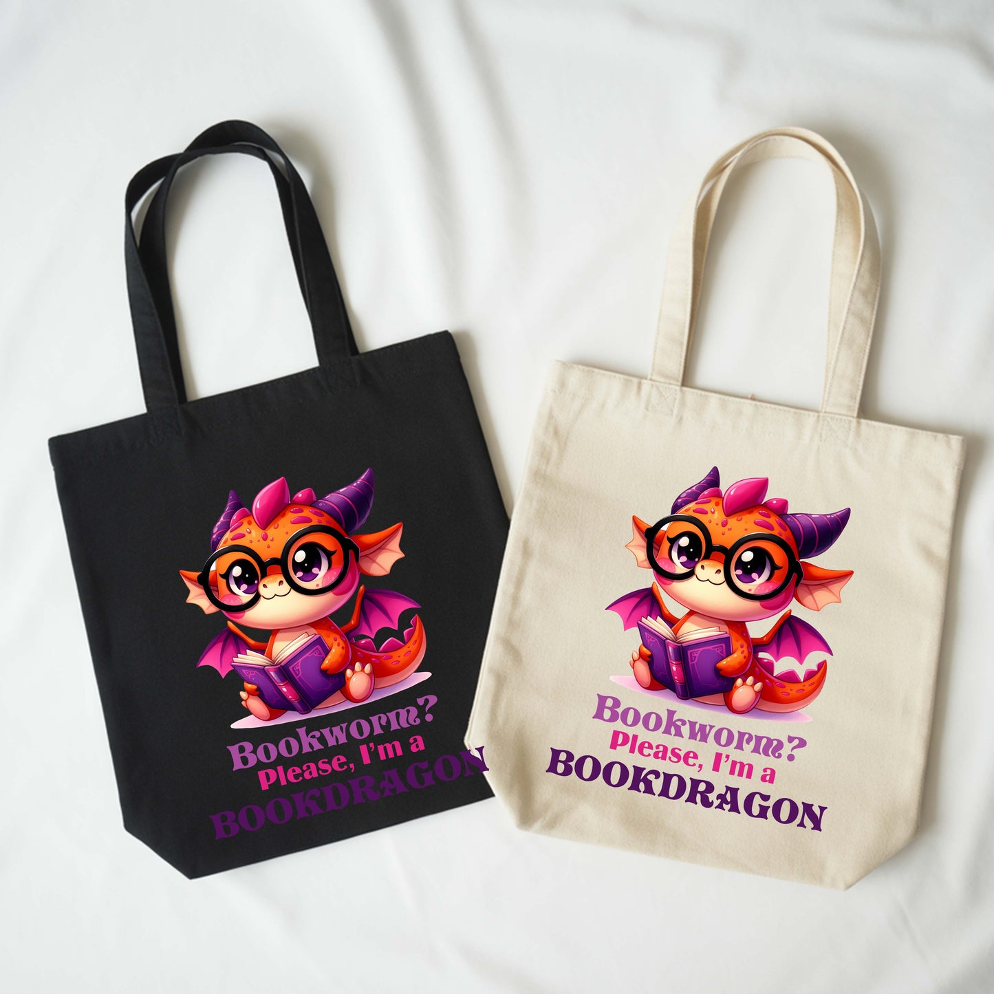 Bookdragon Cotton Tote Bag.
