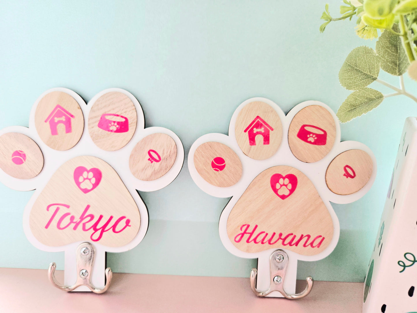Dog Leash Hooks-Personalised