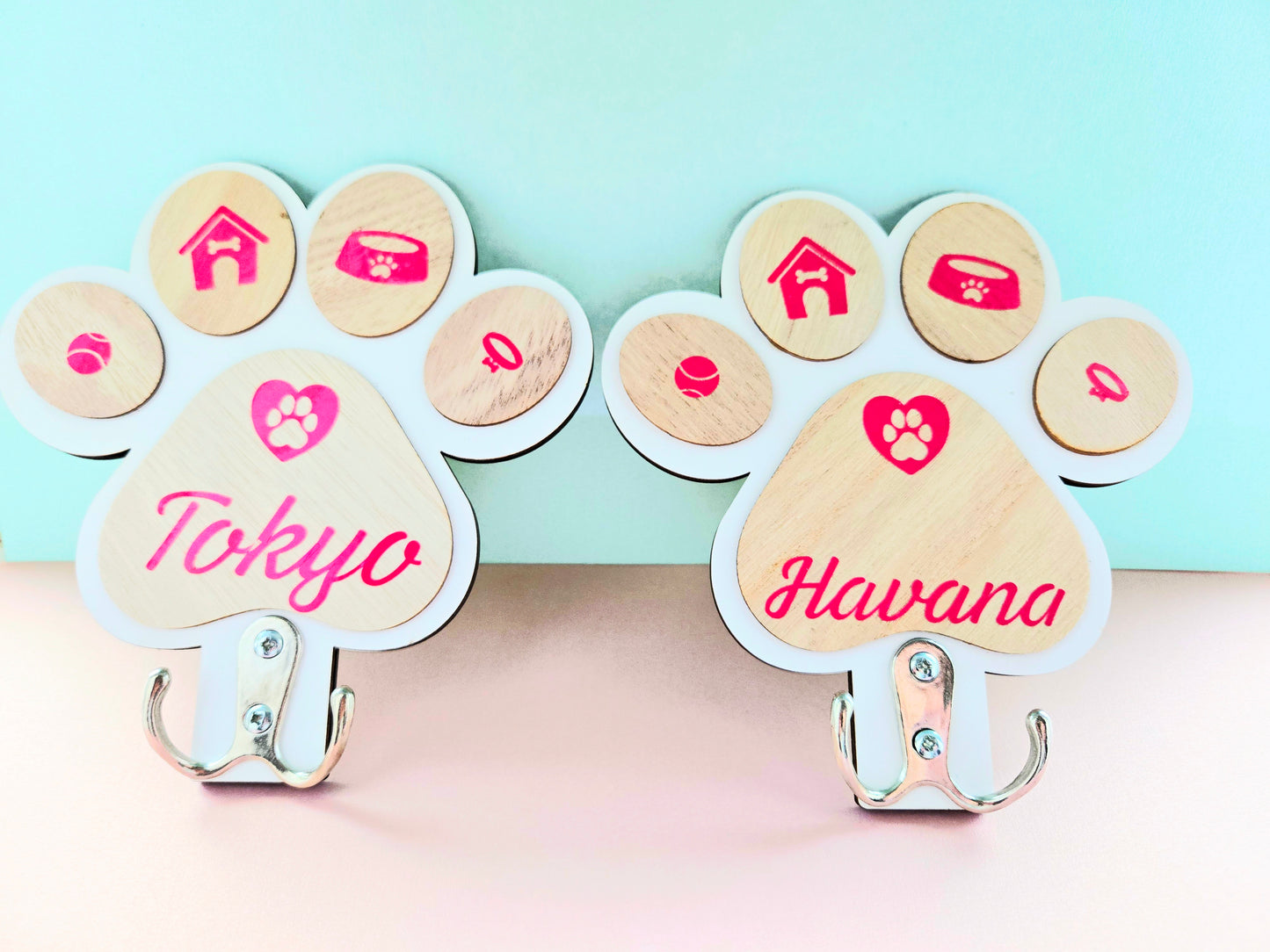 Dog Leash Hooks-Personalised